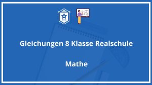 Gleichungen 8. Klasse Realschule PDF